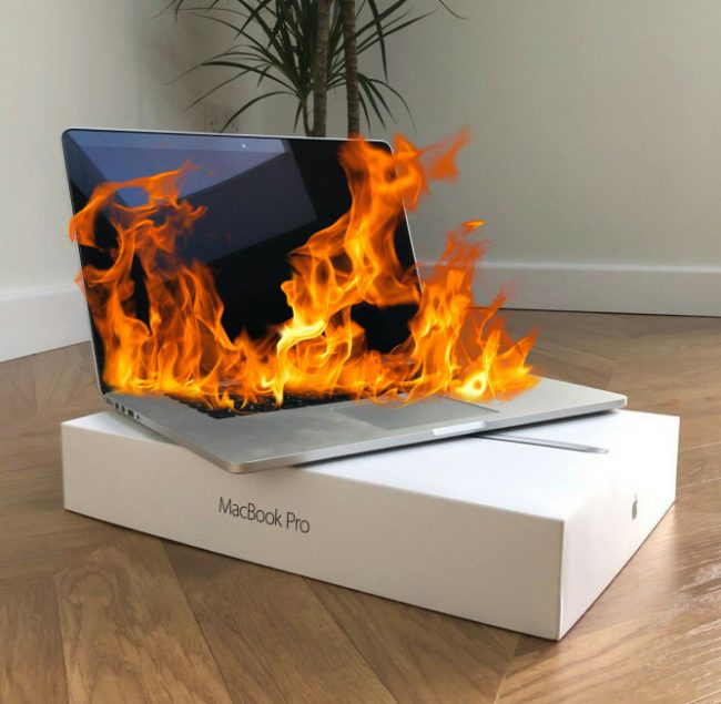 Авиаперевозчики отказываются принимать багаж с MacBook Pro внутри