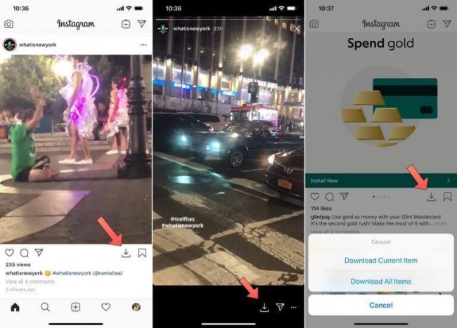 Джейлбрейк-твик Rhino позволяет скачивать фото и видео из Instagram