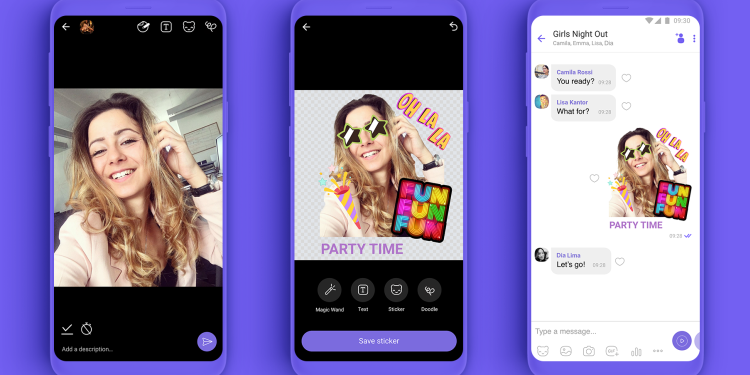 Новая функция Viber позволит пользователям создавать свои стикеры