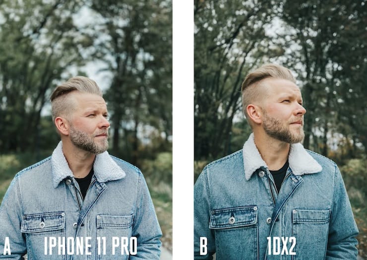 Сравнение фото с камеры iPhone 11 Pro и зеркальной фотокамеры Canon 1DX Mark II