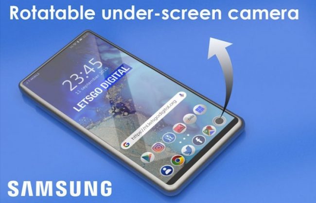 Samsung проектирует смартфон-слайдер с поворотной камерой