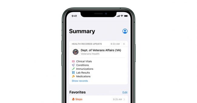 <pre>Записи о здоровье на iPhone теперь доступны для ветеранов в США