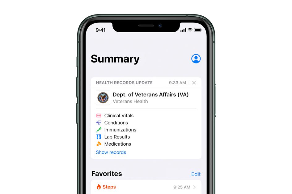 <pre>Записи о здоровье на iPhone теперь доступны для ветеранов в США