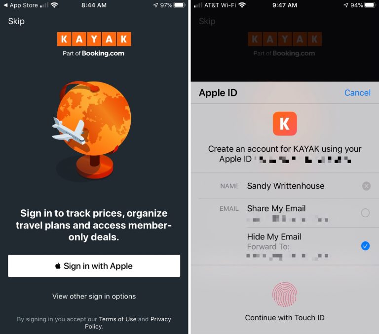 Kayak-Sign-in-with-Apple-iPhone-768×678
