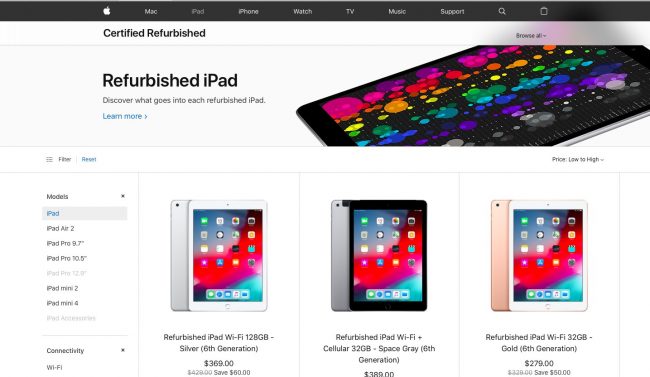 Как покупать устройства «refurbished» от Apple