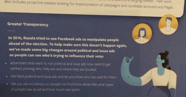 <pre>Новый шаг Facebook политическим маркетологам - все о безопасности