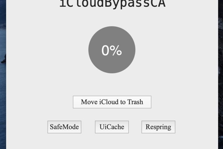 Скачать iCloudBypassCA для обхода iCloud на iPhone 5s – iPhone X