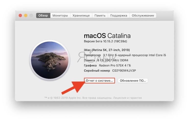 Как посмотреть характеристики Mac