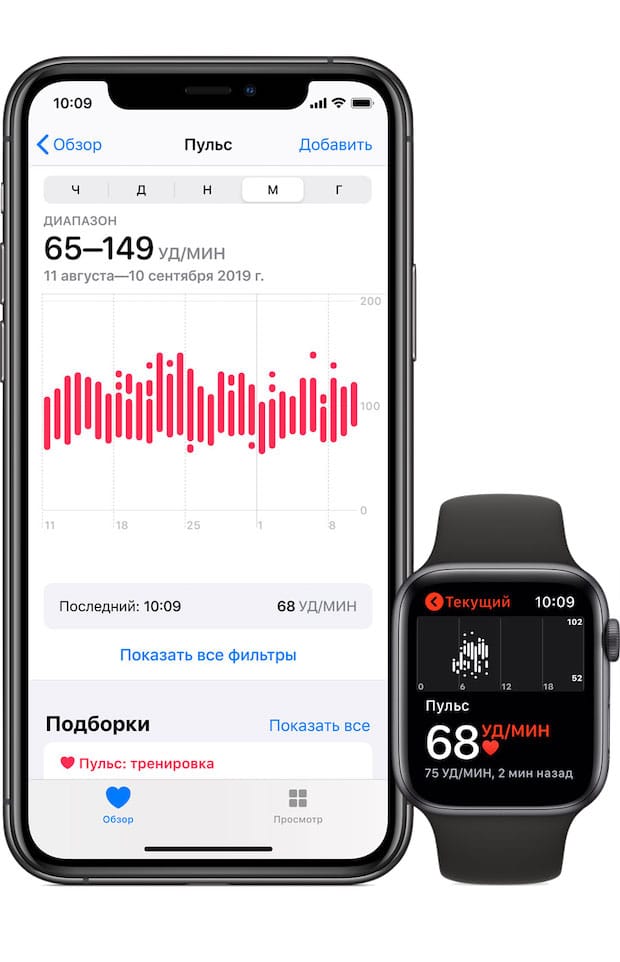 Apple Watch и приложение Здоровье
