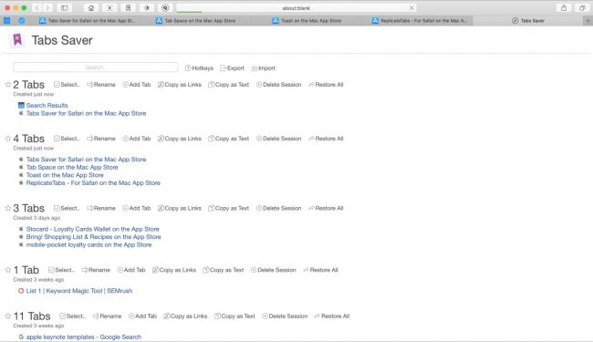 Как сохранить все открытые на Mac в браузере Safari вкладки