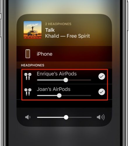iOS_13_How_to_share_audio_with_wireless_headphones_adjsut_volume_Control_Center_003-442×500