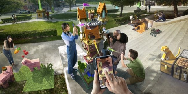 AR-игра Minecraft Earth появилась в России
