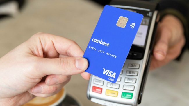 Биржа Coinbase выпустила криптовалютную карту Visa⭐️