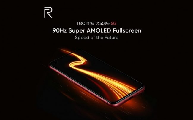 Realme X50 Pro 5G получит 90-Гц дисплей и быструю зарядку на 65 Вт
