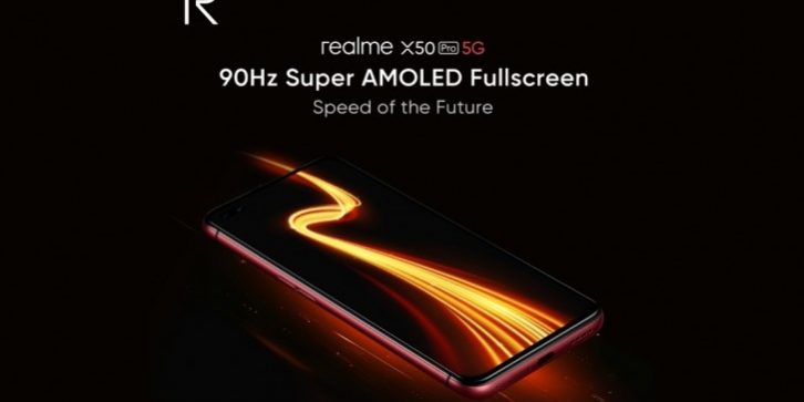 Realme X50 Pro 5G получит 90-Гц дисплей и быструю зарядку на 65 Вт