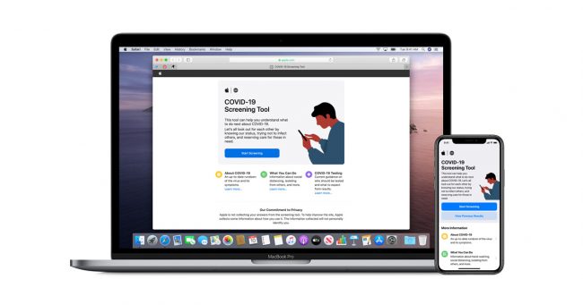 <pre>Apple выпускает новое приложение и веб-сайт COVID-19 на основе руководства CDC