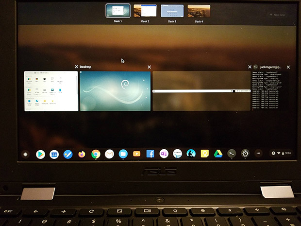  KDE на Chromebook 