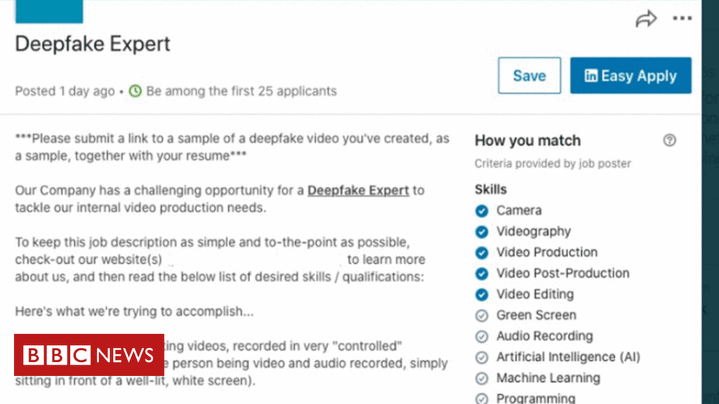 <pre>Могут ли глубокие подделки использоваться для обучения офисных работников?