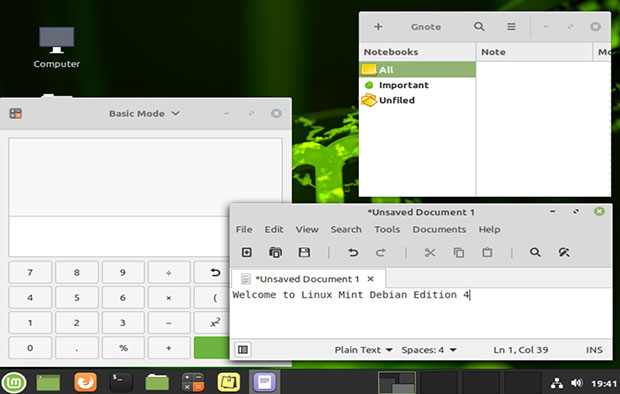 Скриншот Linux Mint Debian 4 