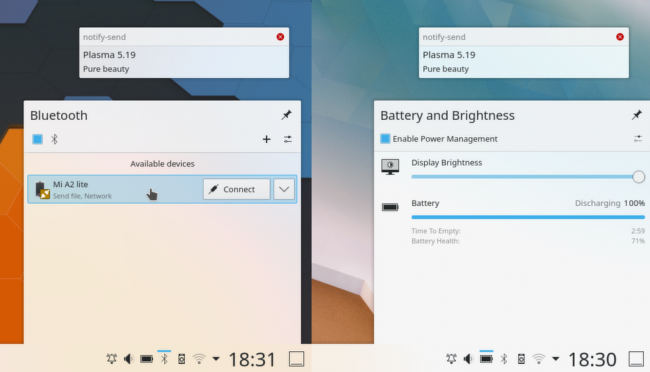 Вышла KDE Plasma 5.19 — команда фокусировалась на унификации дизайна и согласованности компонентов