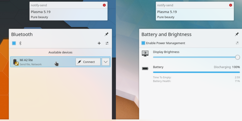Вышла KDE Plasma 5.19 — команда фокусировалась на унификации дизайна и согласованности компонентов