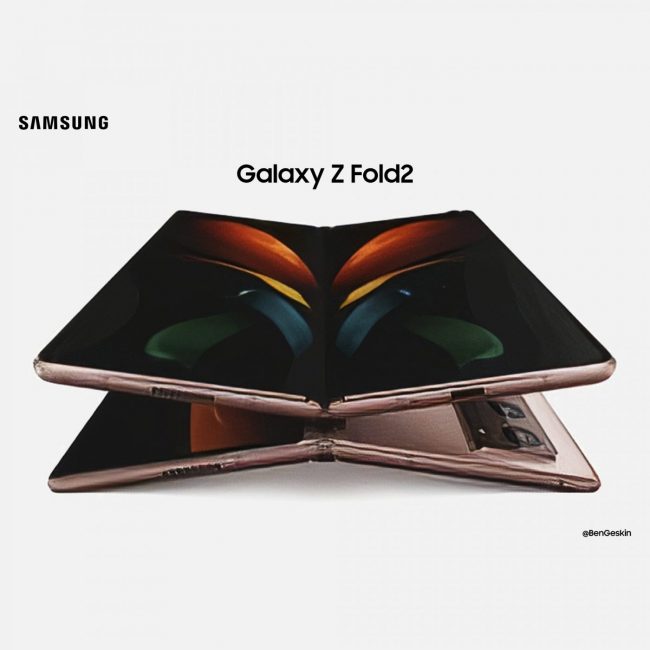 Инсайдеры показали Samsung Galaxy Z Fold 2 на рендерах