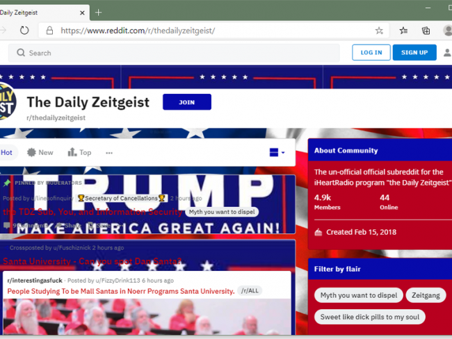 <pre>Хакеры портят Reddit сообщениями в поддержку Трампа
