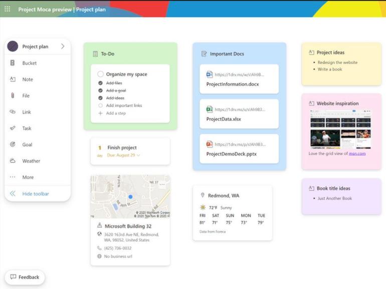 <pre>Microsoft официально подтверждает развертывание Outlook Spaces («Project Moca»)