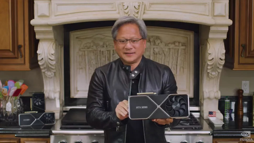 Дженс Хуанг и Nvidia GeForce RTX 3090