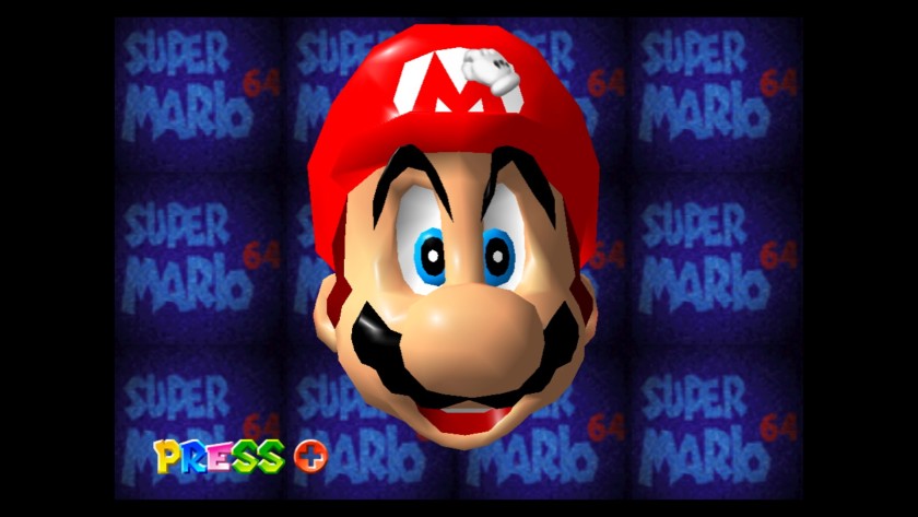  После загрузки «Super Mario 64» игроки могли взаимодействовать с лицом Марио. "Width =" 840 "height =" 473 "/> 

<div class=