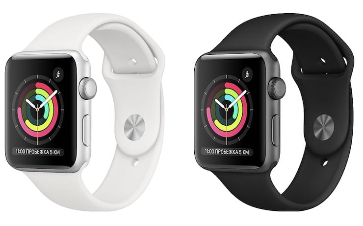 Цвета Apple Watch Series 3