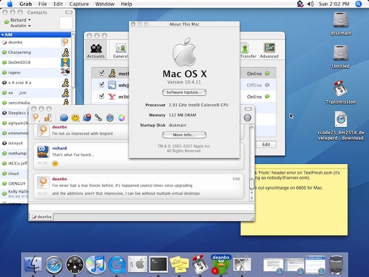 Mac OS X 10.4 Tiger (2005)