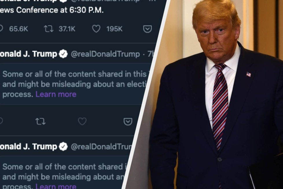 <pre>Куча лжи, циркулирующая в Интернете, только что вышла из уст Трампа