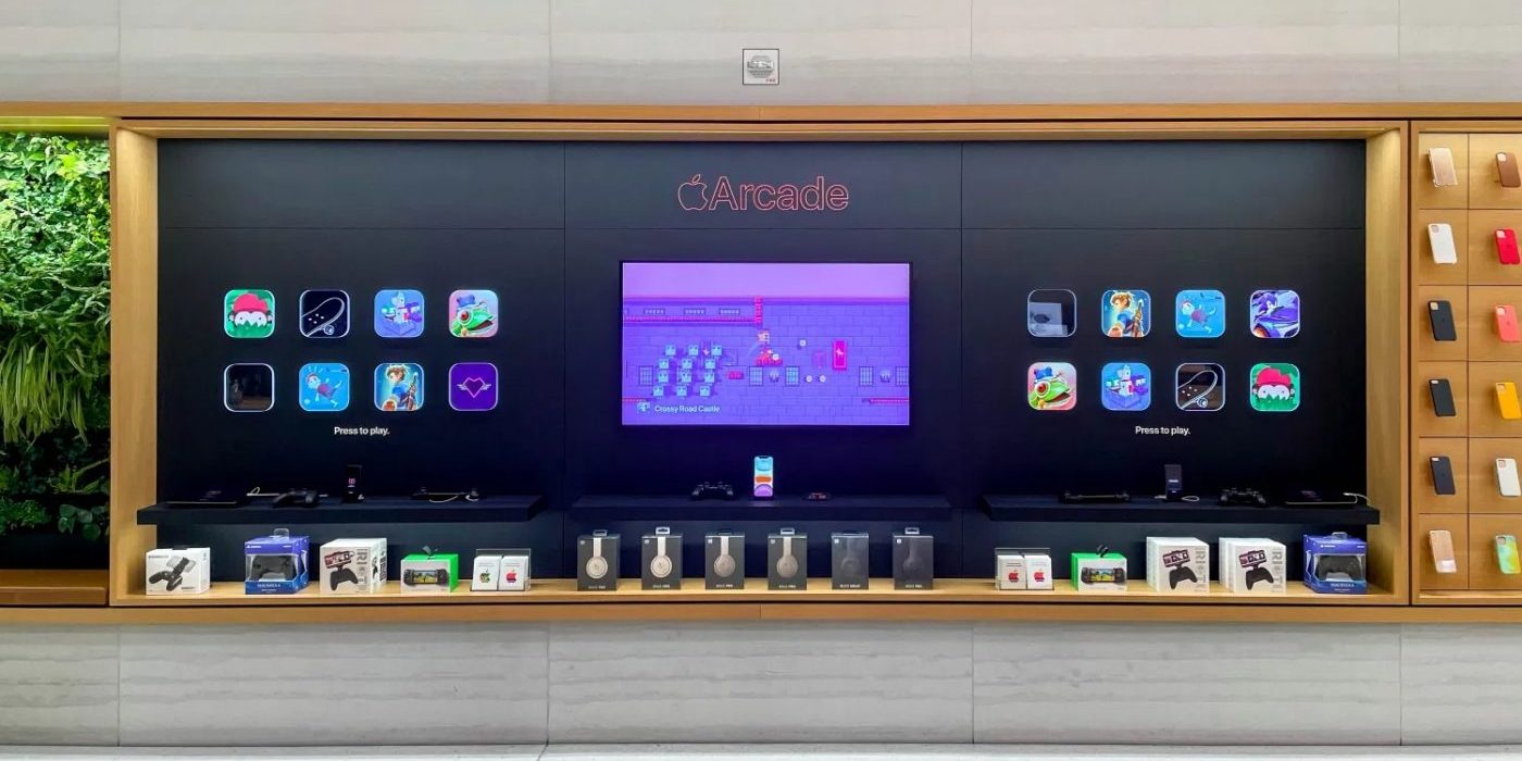 Apple разместила интерактивные стенды Apple Arcade в своих фирменных магазинах
