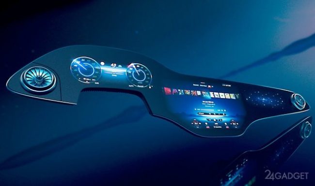 Гиперэкран от Mercedes-Benz заменит в автомобиле приборную панель и мультимедийный комплекс (2 фото + видео) » 24Gadget.Ru :: Гаджеты и технологии