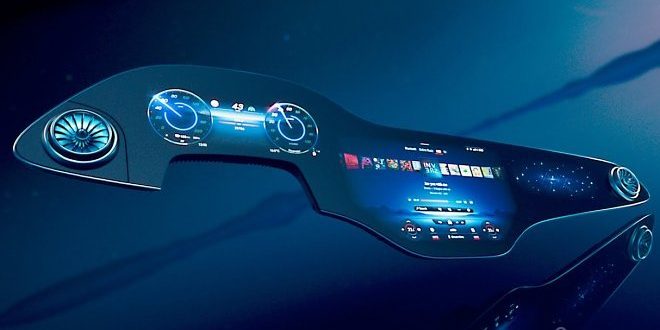 Гиперэкран от Mercedes-Benz заменит в автомобиле приборную панель и мультимедийный комплекс (2 фото + видео) » 24Gadget.Ru :: Гаджеты и технологии