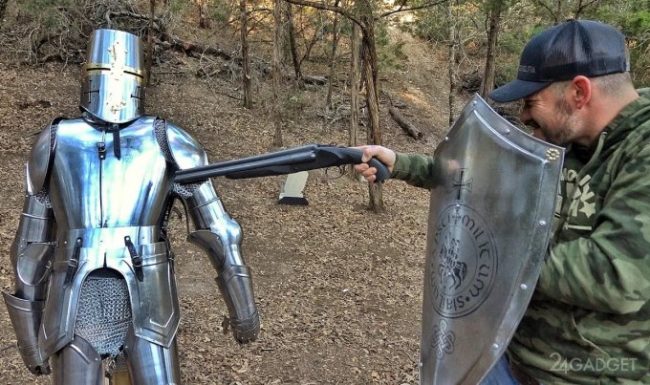 Выдержат ли средневековые доспехи современное оружие? (видео) » 24Gadget.Ru :: Гаджеты и технологии