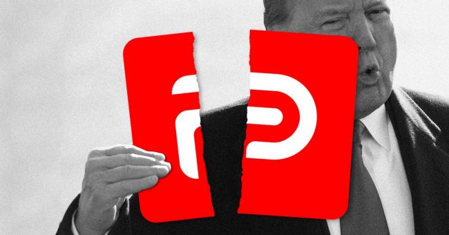 <pre>Парлер предложил Организации Трампа долю, если он присоединится к