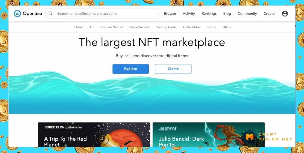Скриншот Opensea