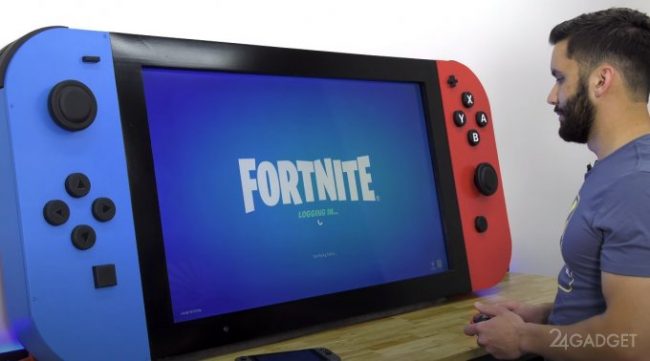 Гигантская действующая модель Nintendo Switch массой 29,5 кг (видео) » 24Gadget.Ru :: Гаджеты и технологии