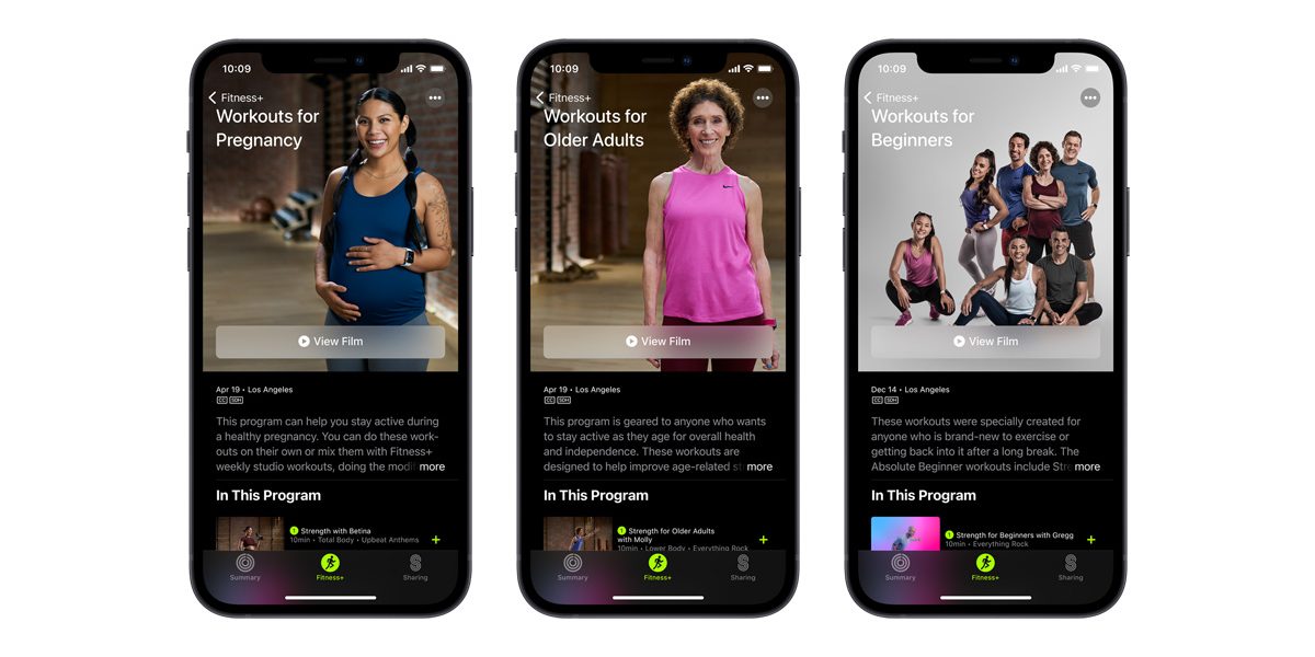 <pre>Apple Fitness + представляет новые тренировки, тренажеры и гость Time to Walk