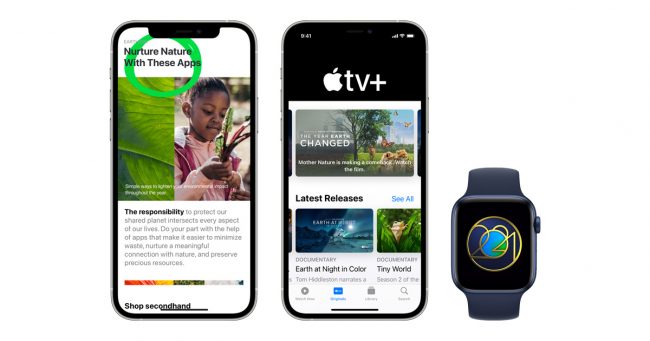 <pre>Apple празднует День Земли 2021 года