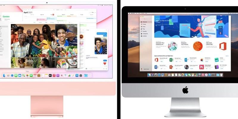 <pre>Новый 24-дюймовый iMac и старый 21,5-дюймовый iMac: сравнение нового и старого iMac