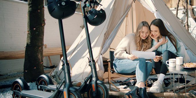 Электрический самокат Ninebot KickScooter F с автономным ходом до 40 км (видео) » 24Gadget.Ru :: Гаджеты и технологии