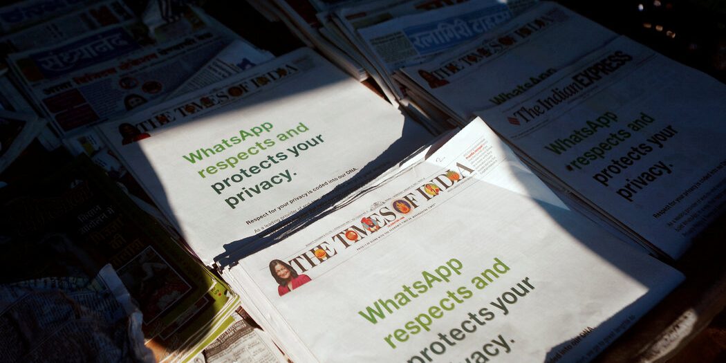 <pre>WhatsApp подал в суд на правительство Индии с требованием отменить новые правила Интернета