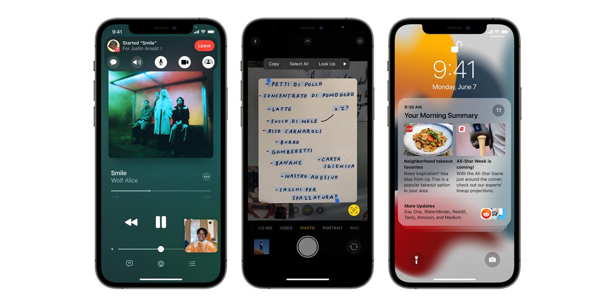<pre>iOS 15 содержит новые мощные функции, позволяющие оставаться на связи, сосредотачиваться, исследовать и т. д.
