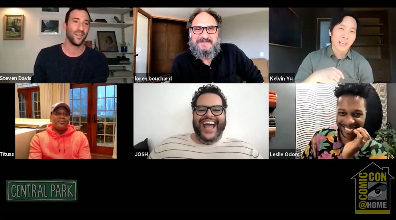 <pre>Apple TV + Актеры и продюсеры «Центрального парка» появляются на панели Comic-Con
