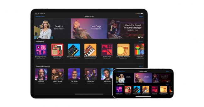 <pre>В GarageBand представлены новые звуковые пакеты от Дуа Липа, Леди Гага и ведущих продюсеров