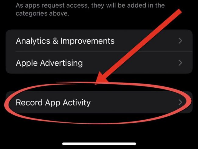 <pre>iOS 15 позволяет вам шпионить за приложениями, которые могут шпионить за вами