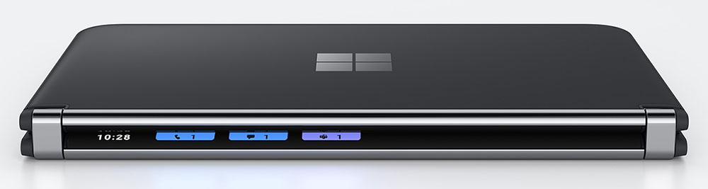  Петля Microsoft Surface Duo 2, вид сбоку "width =" 1000 "height =" 267 "/> </p>
<p> Вы можете превратить один из экранов в игровой контроллер, сделав его лучшим игровым портативным устройством продукт, чем практически любой другой смартфон. </p>
<p> <img loading=